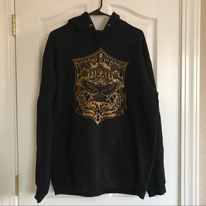 Manny PacMan Pacquiao King of the Ring Hoodie Black/Gold Men's Large